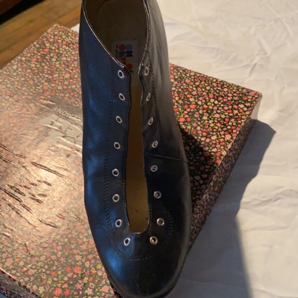 Chloe Sevigny for Opening Ceremony Wedge shoe black leather lace up - Picture 3 of 6